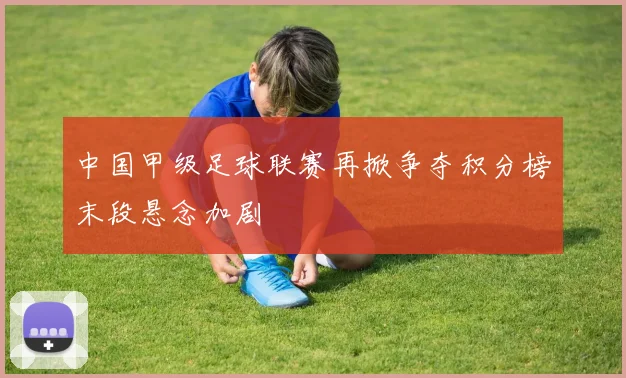 中国甲级足球联赛再掀争夺积分榜末段悬念加剧